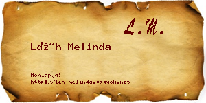Léh Melinda névjegykártya